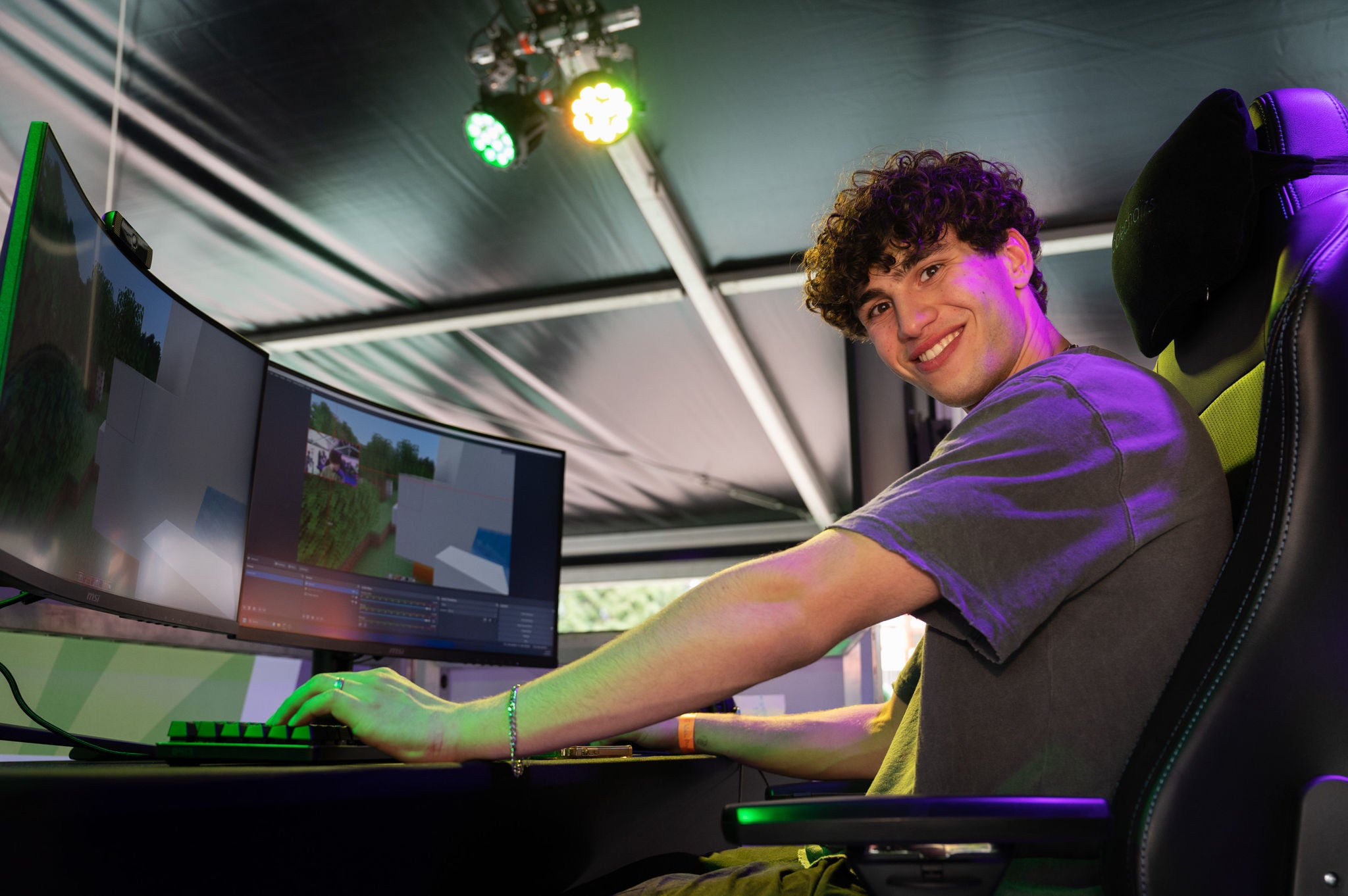 Alex Klein bij Walibi Play