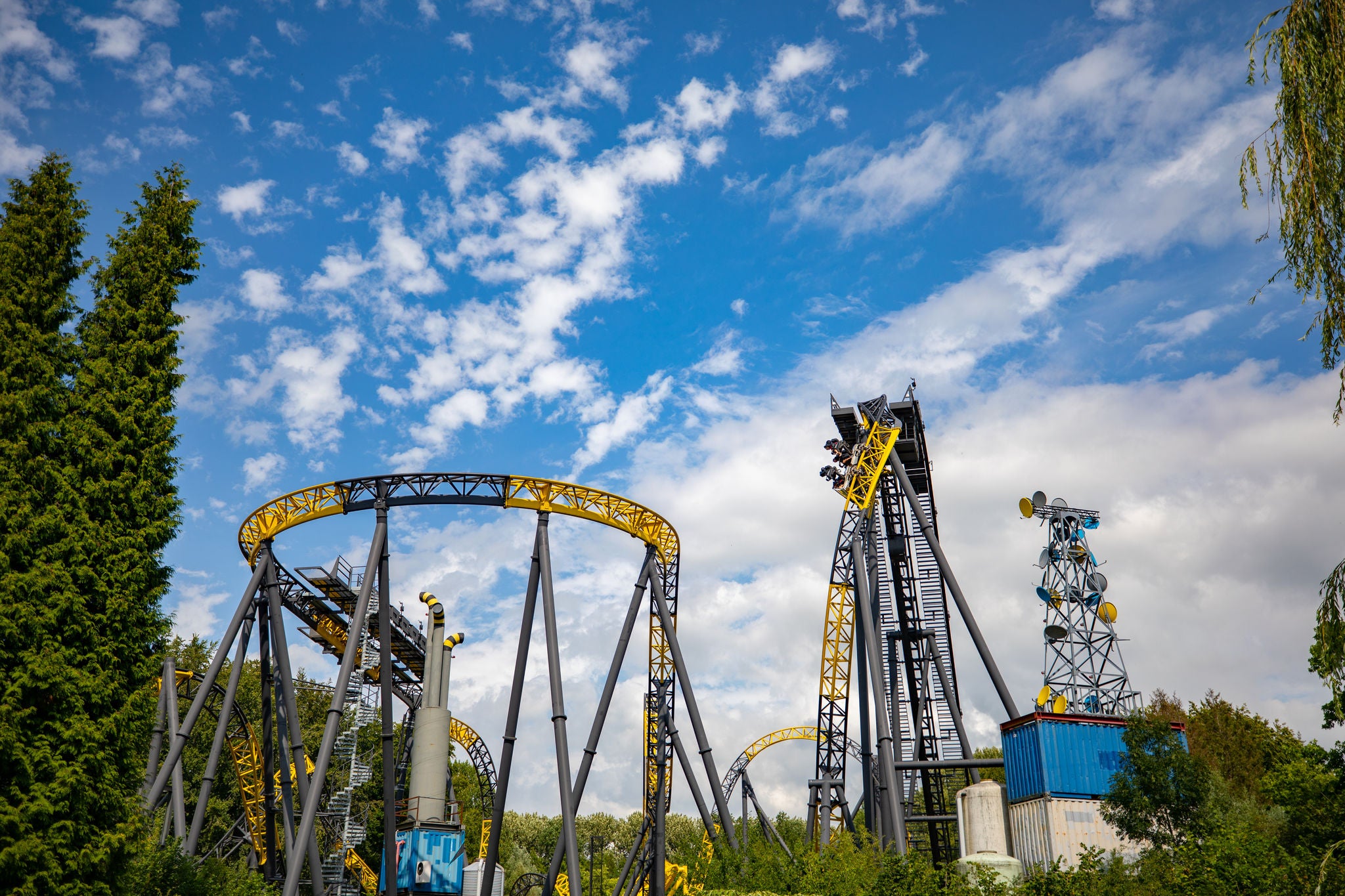 De track van Lost Gravity, de BigDipper achtbaan in Walibi.