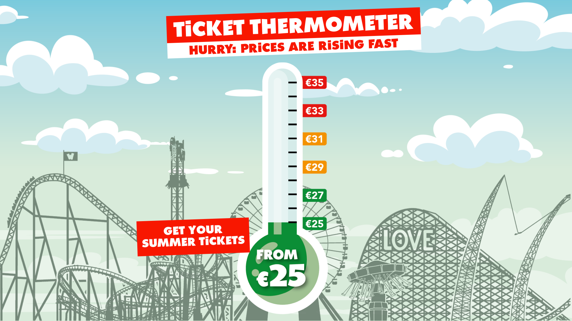 Ticket thermometer price, so don't wait too long to order!