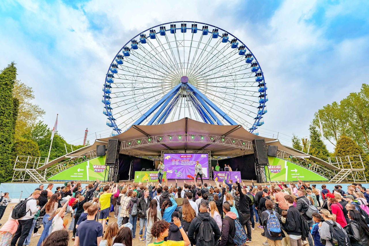 Main Stage tijdens het game evenement Walibi Play.