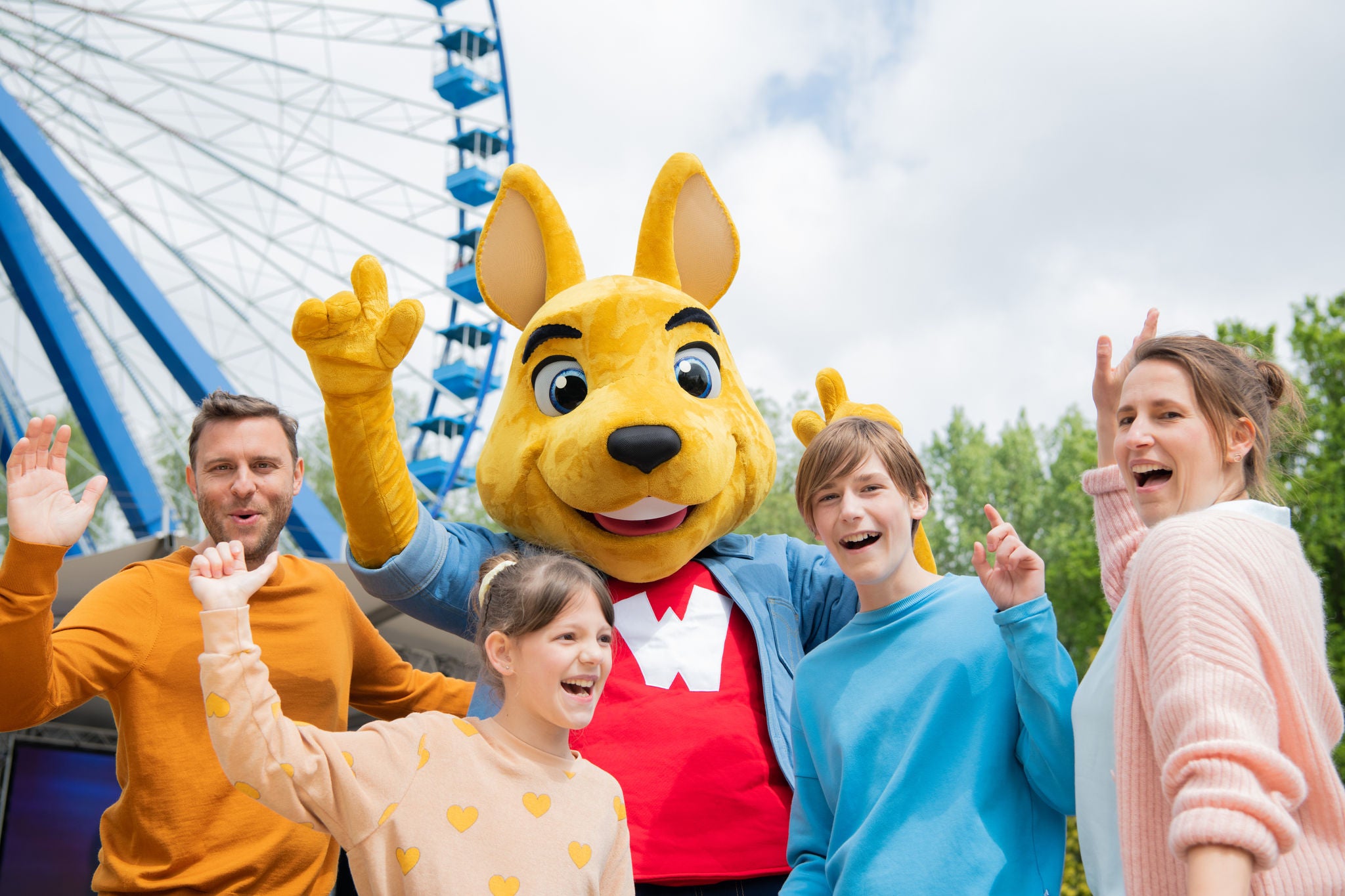 familie in walibi holland