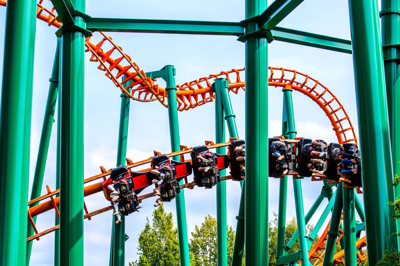 Condor: suspended roller coaster at Walibi Holland