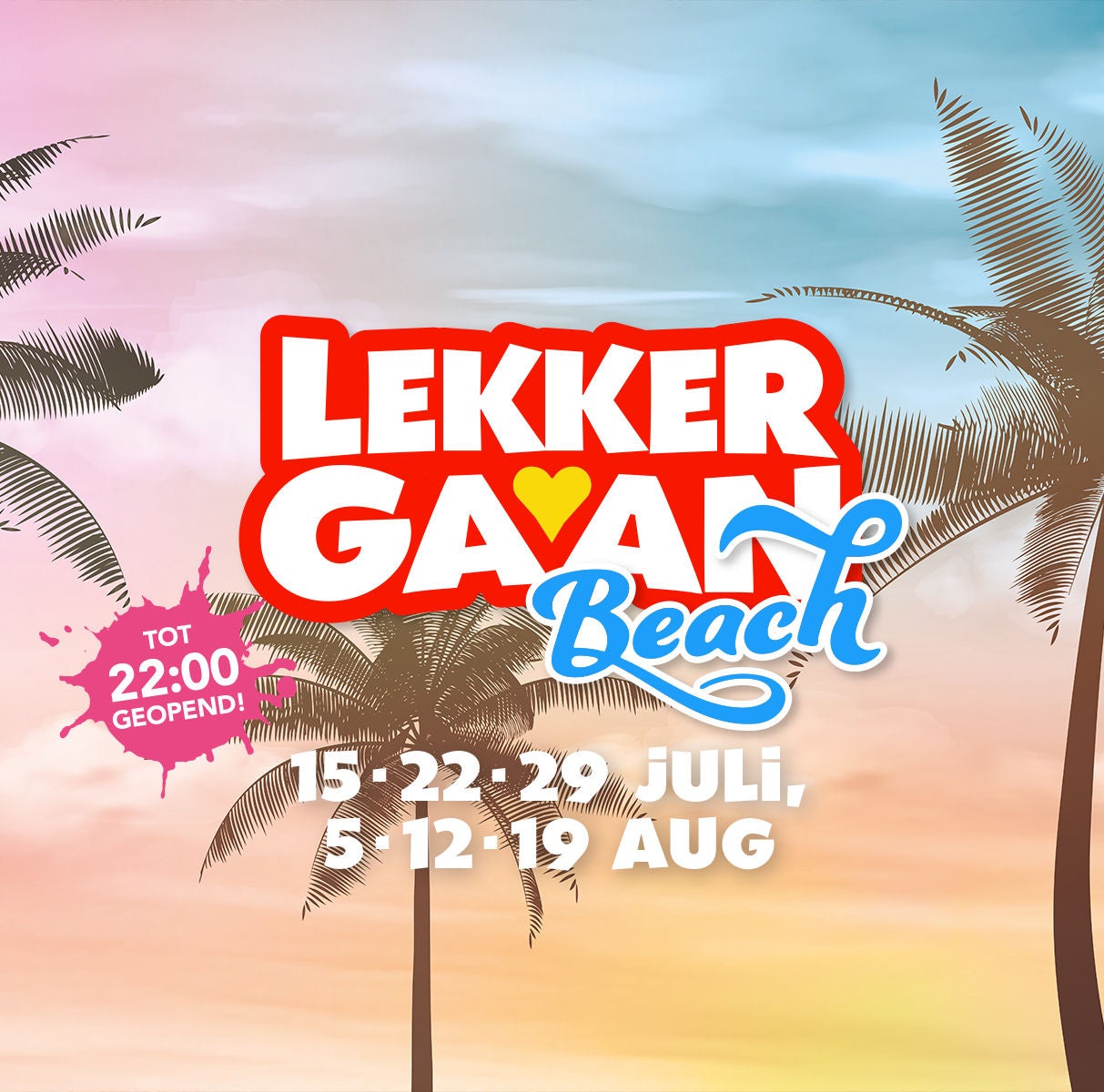 Vier de zomer in Walibi, elke woensdag in de zomervakantie tot 22:00 uur.