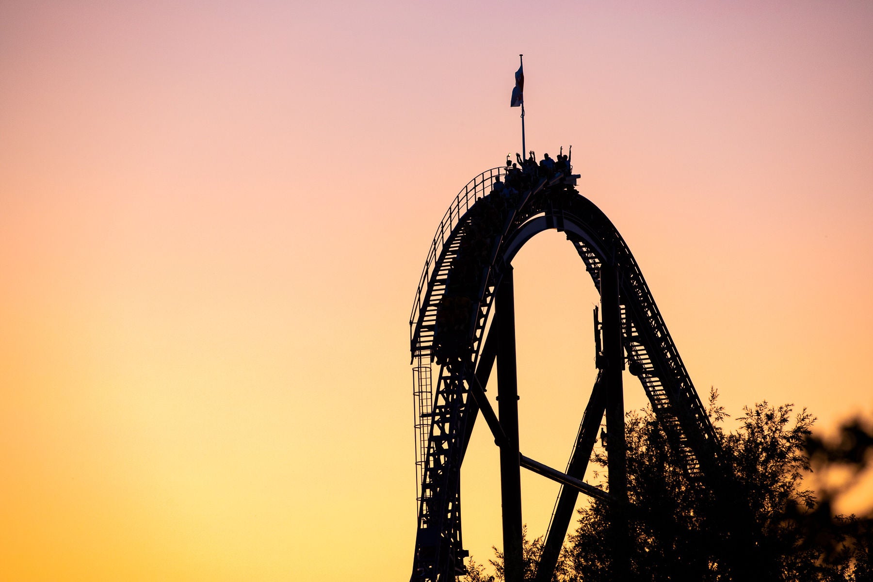 Rollercoaster bij Walibi Holland