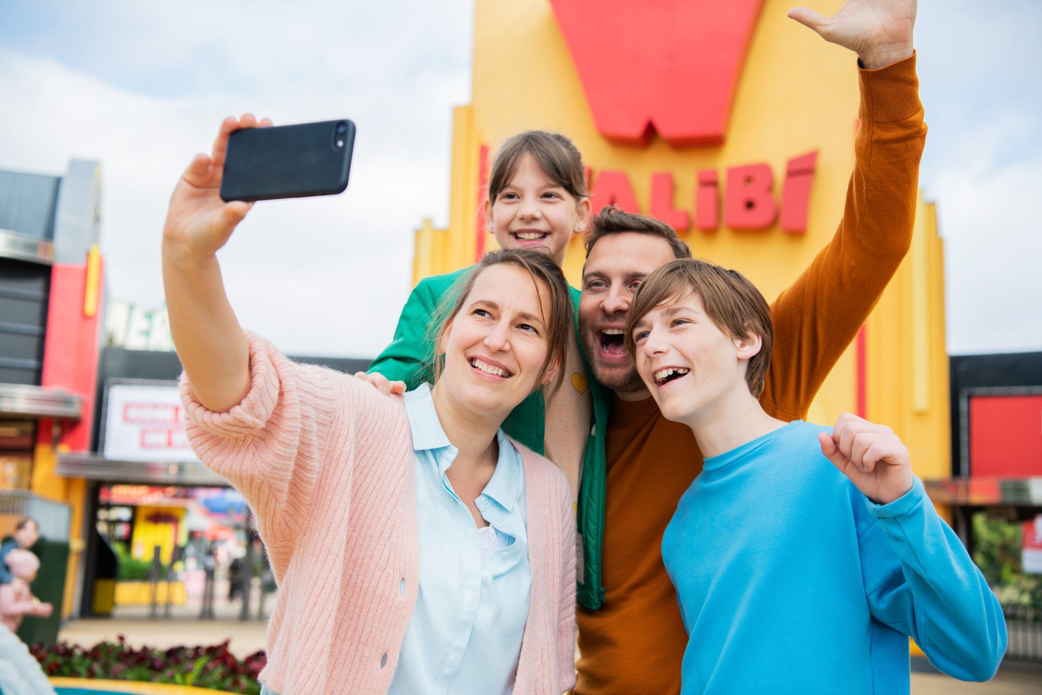 familie in walibi holland