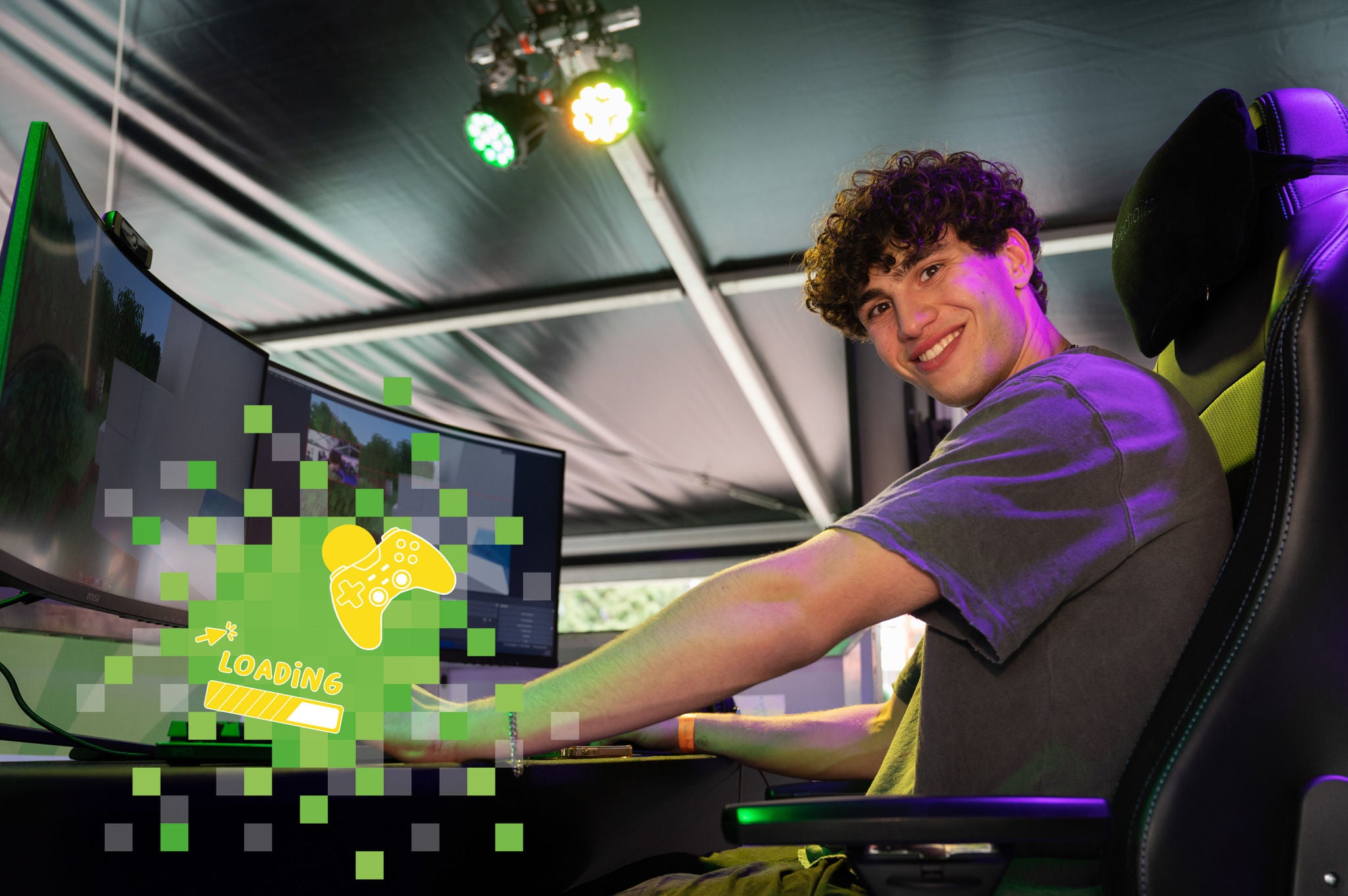 Alex Klein bij Walibi Play