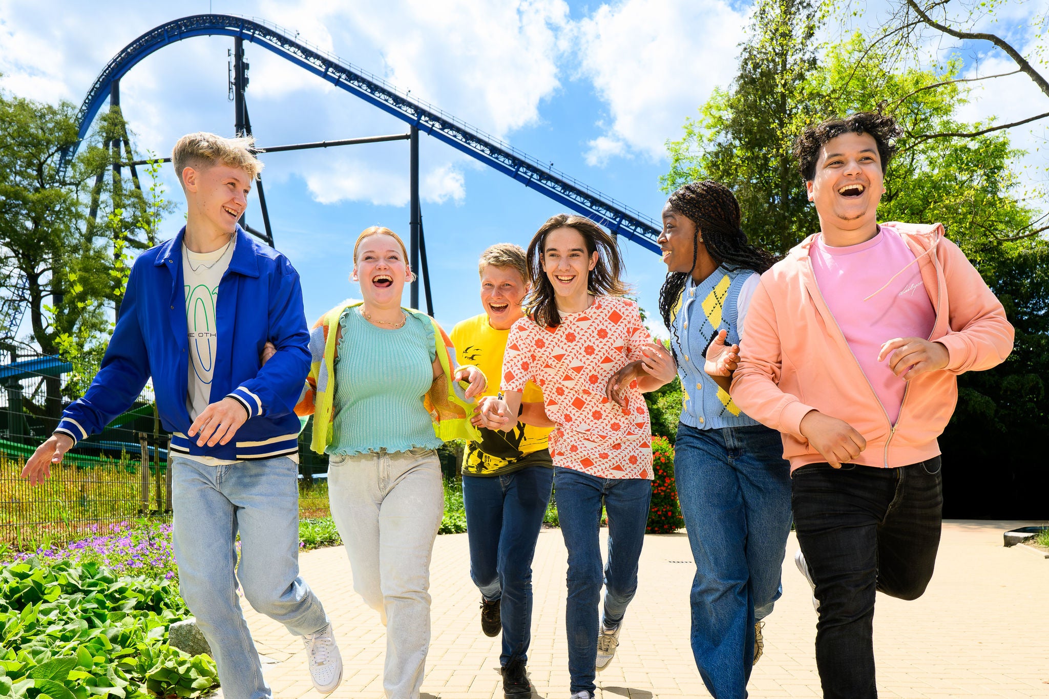 familie in walibi holland