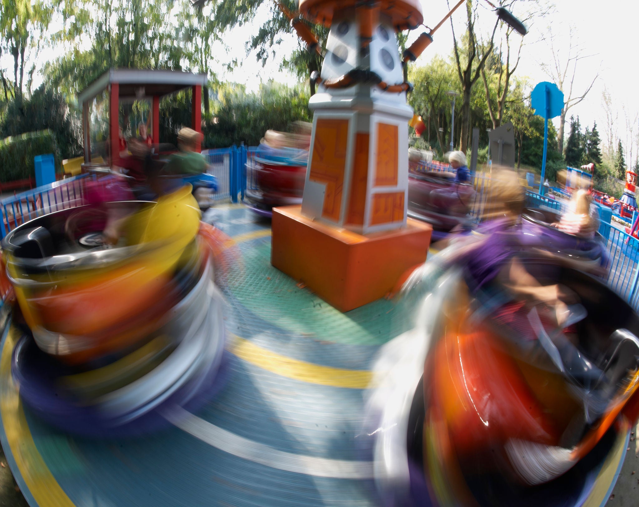 Lekker rondjes draaien in Walibi's Fun Recorder.