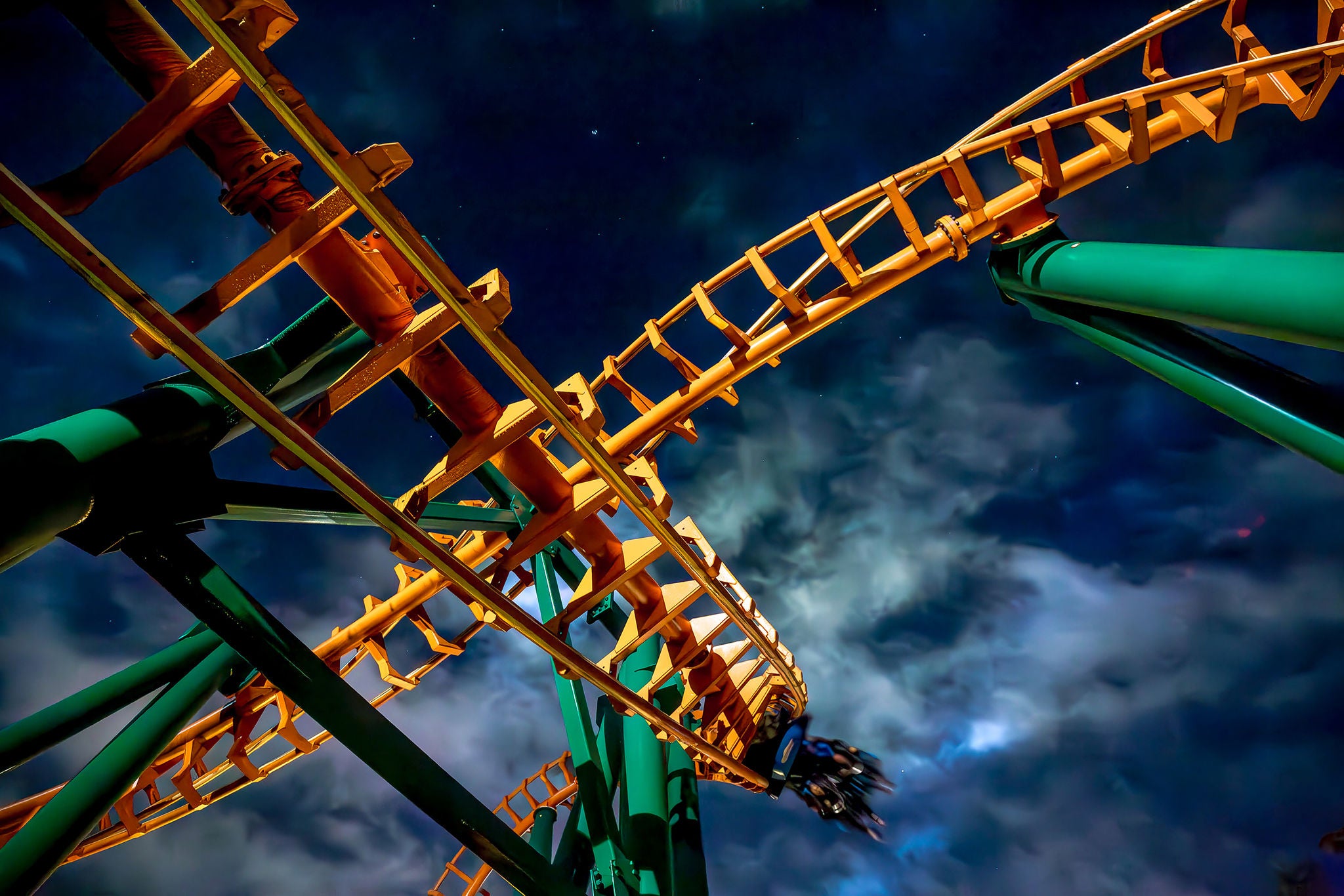 Een ritje in Condor zonder wachtrij tijdens Halloween Fright Nights.