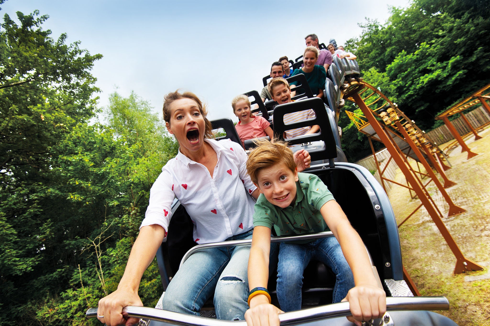 Drako attractie bij walibi Holland 