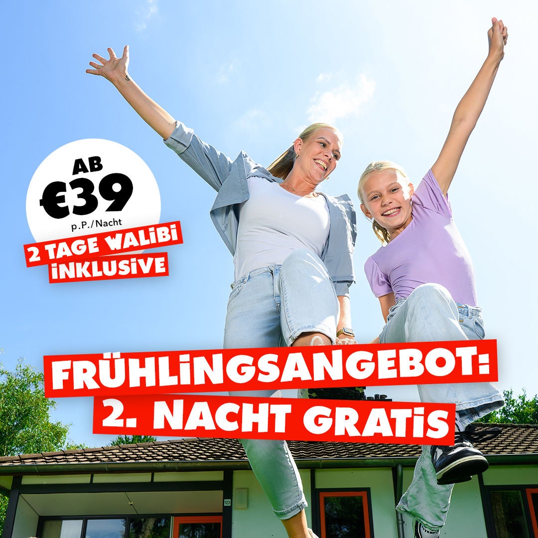 Samen met je gezin in de meivakantie overnachten in Walibi.