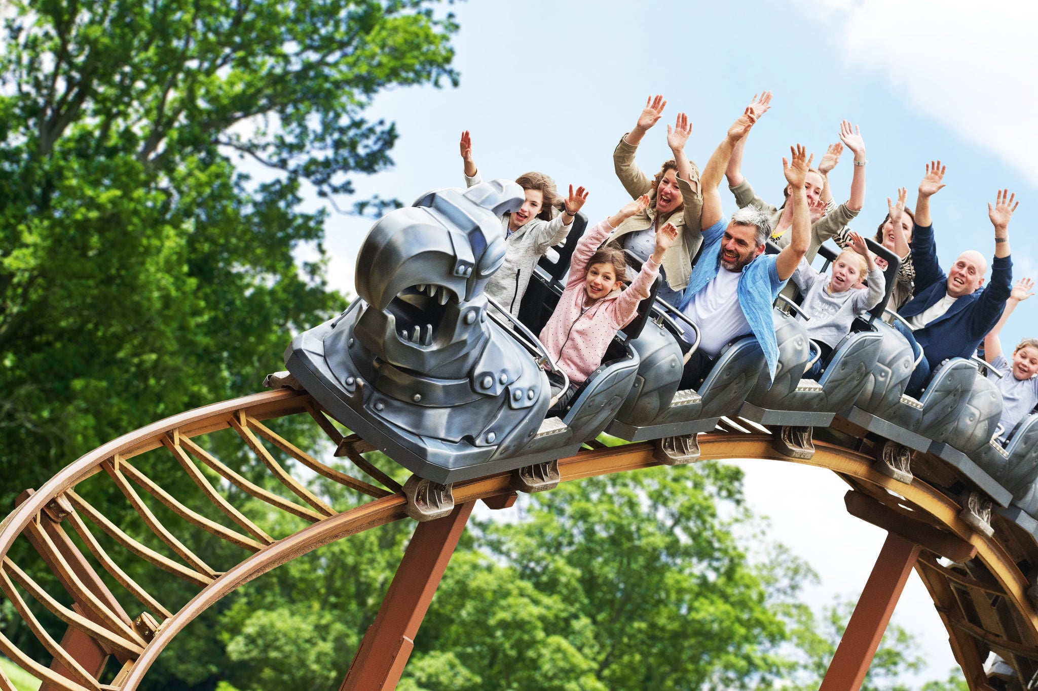 Drako attractie bij walibi Holland 