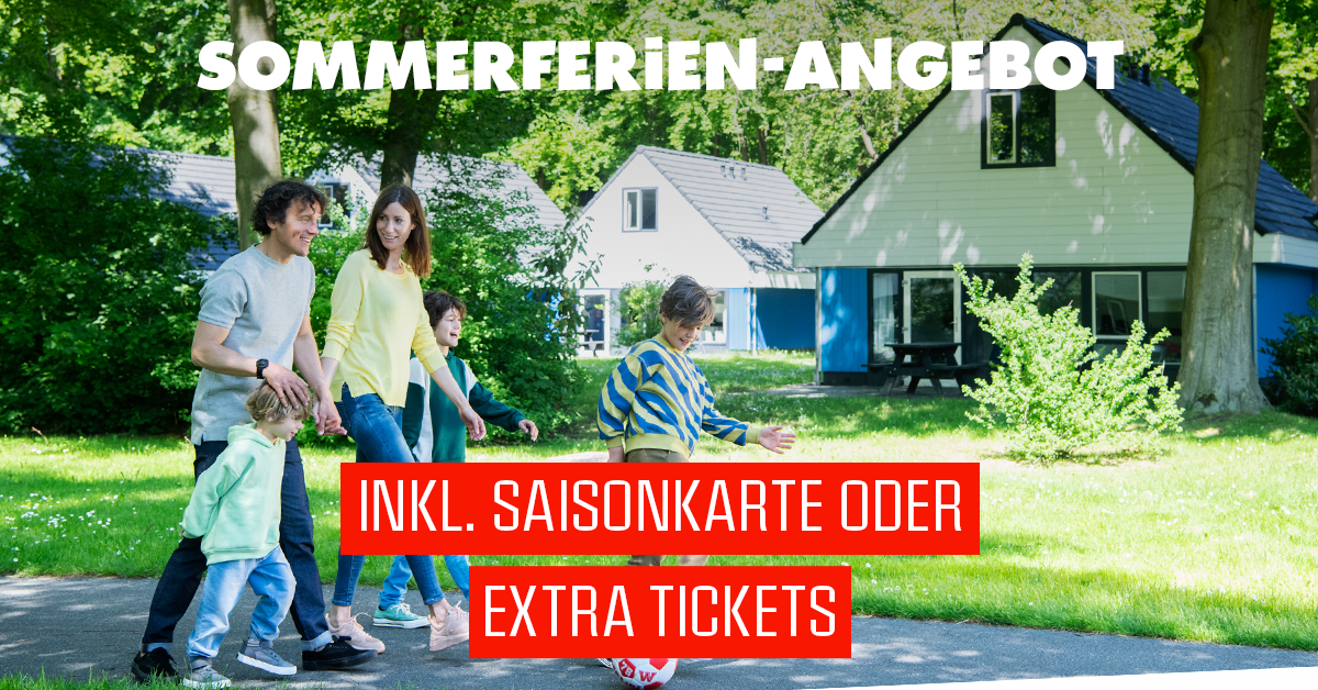 In den Sommerferien gemeinsam mit der Familie in Walibi übernachten.