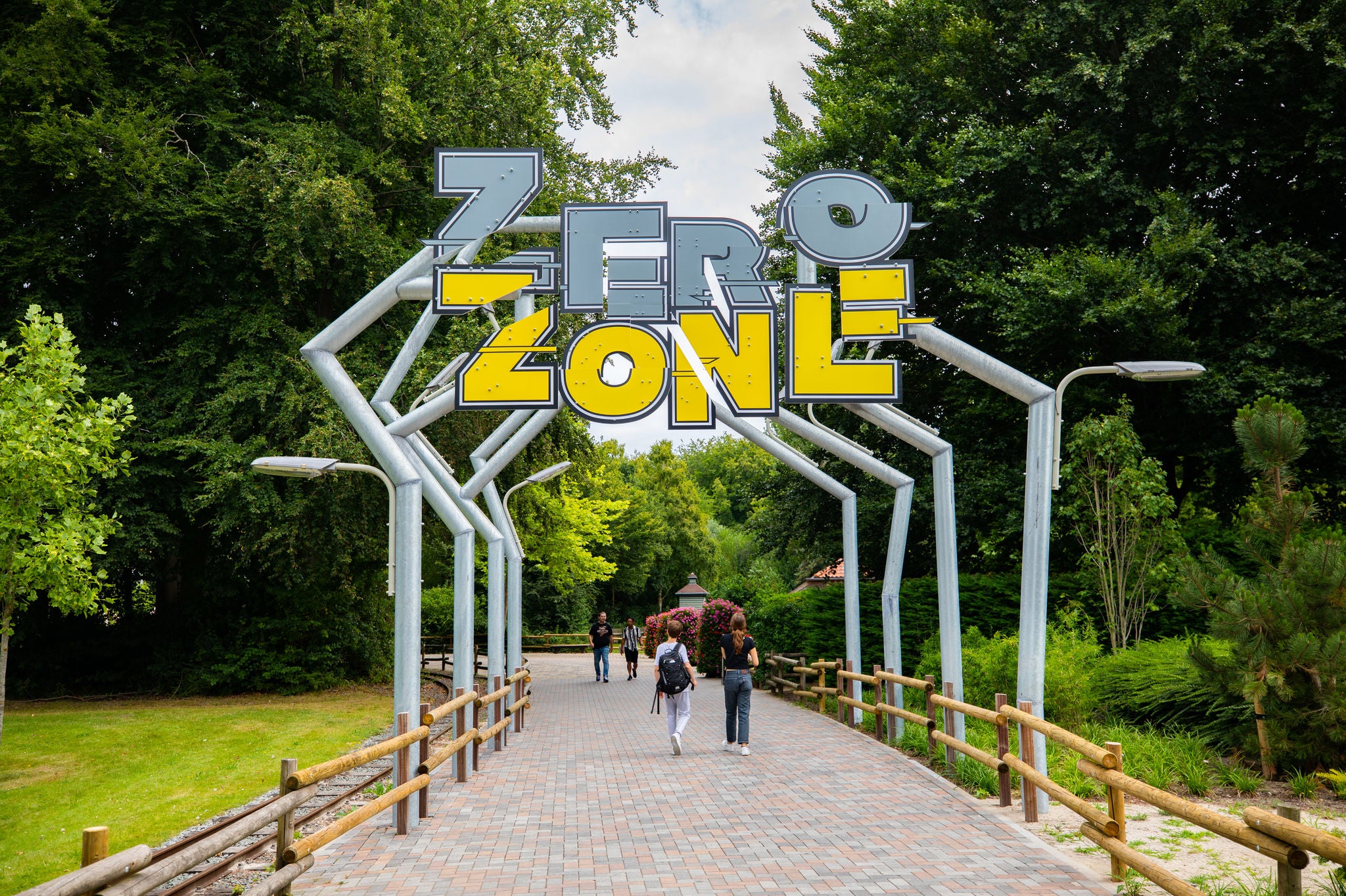 De ingang van het gebied Zero Zone in Walibi.