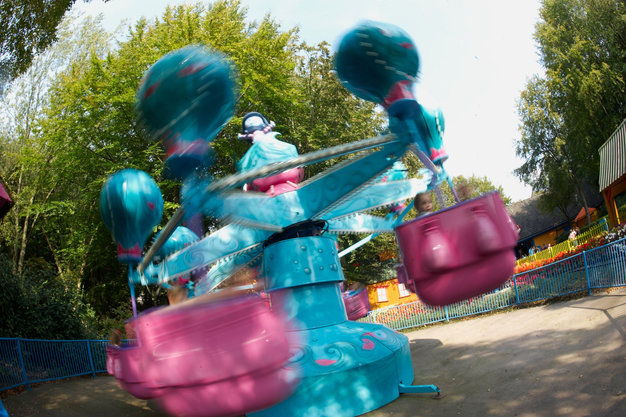 Take a ride in the hot air balloon in Fibi's Bubble Swirl. 