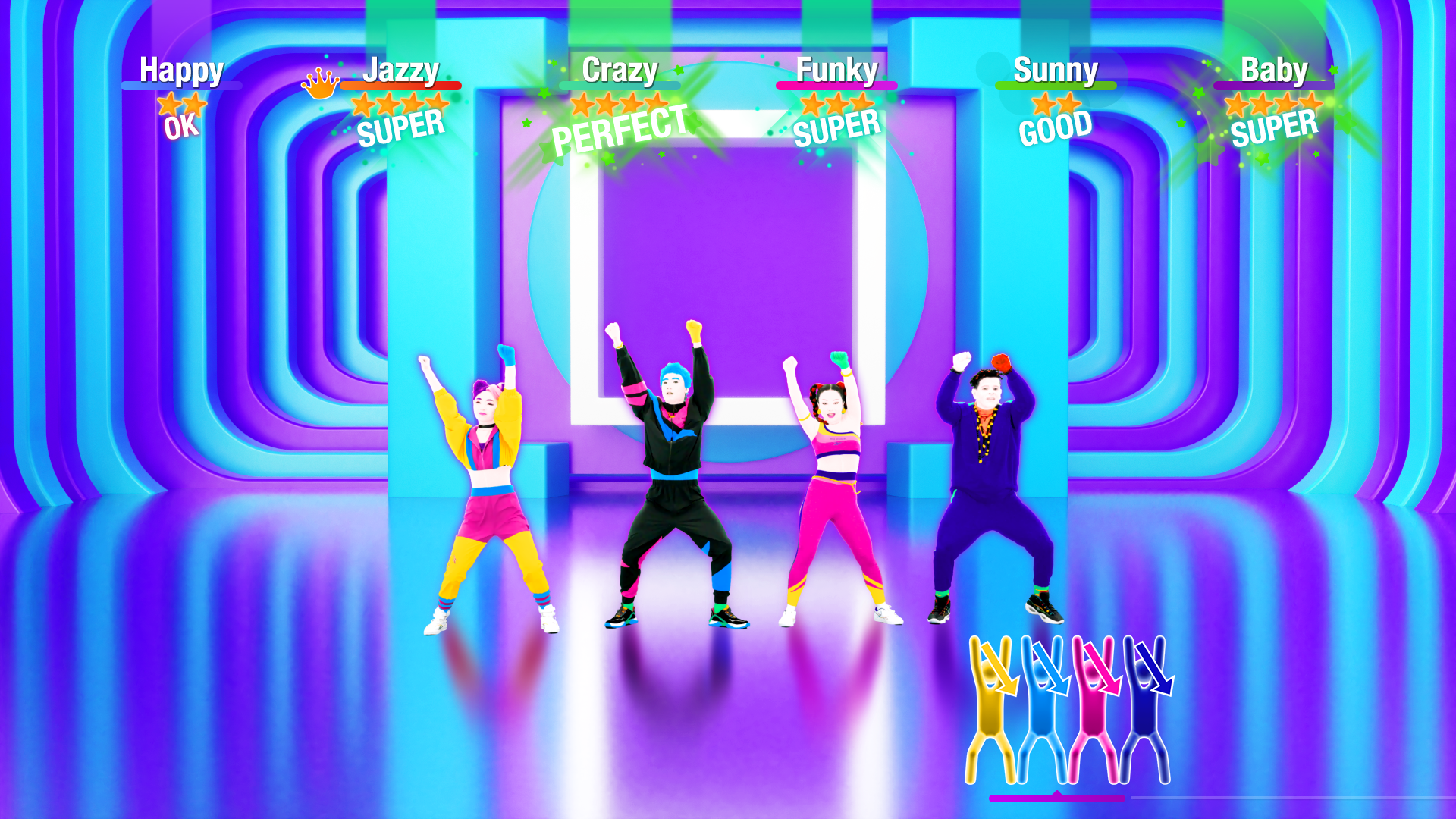 Speel Just Dance tijdens Walibi Play. 