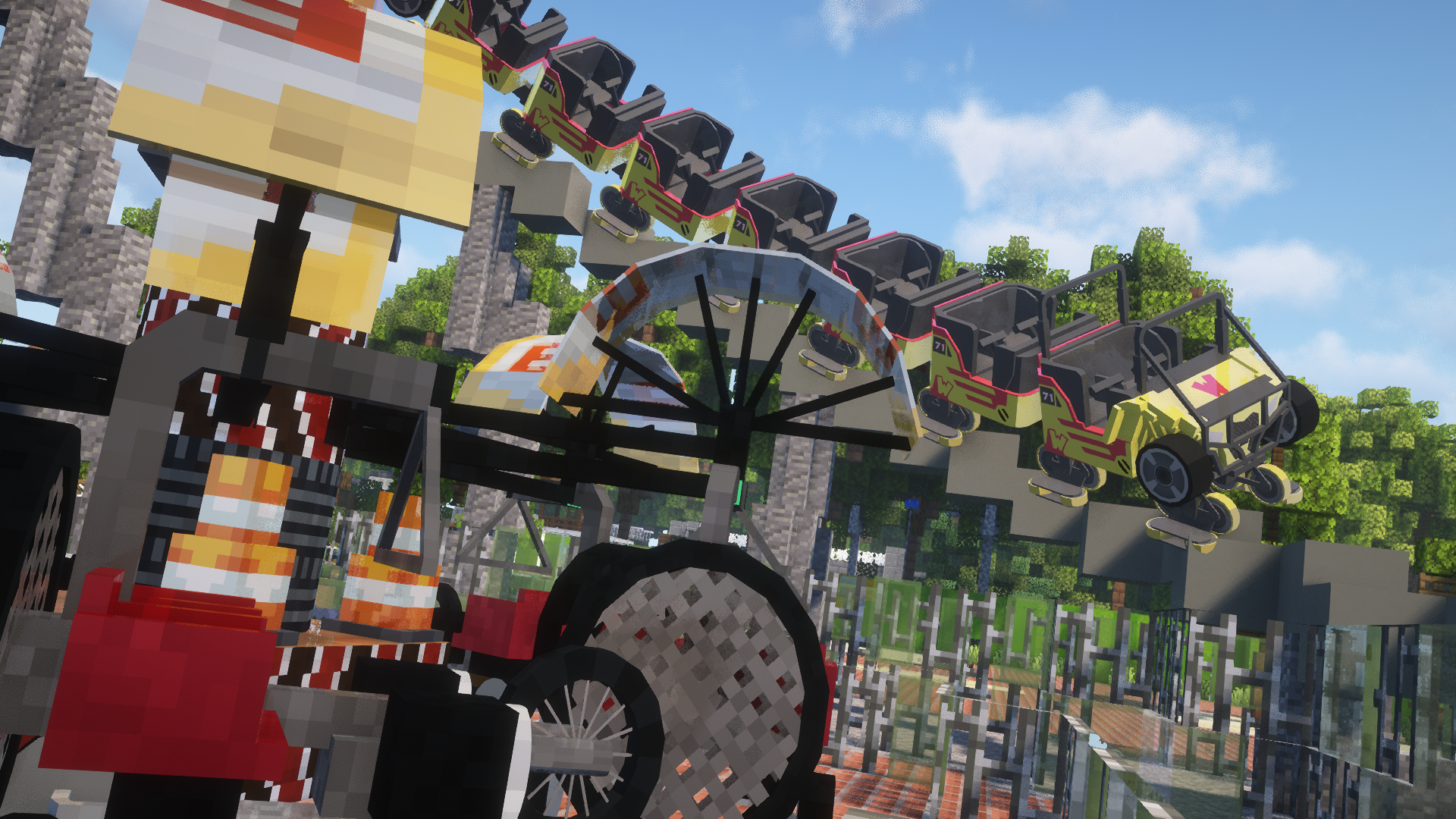 Minecraft project Walibi visual Eat My Dust