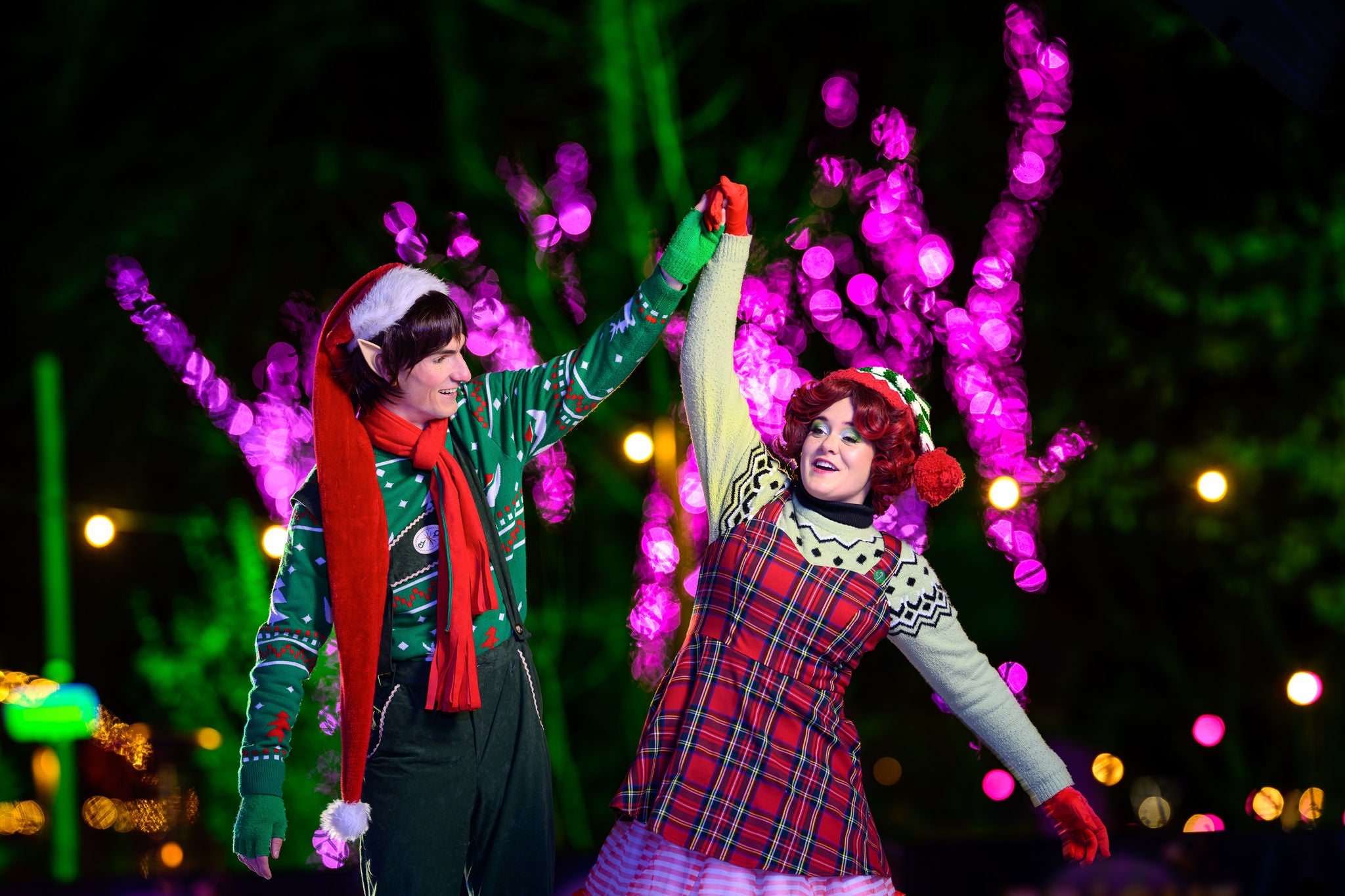 Winters familieplezier in Winter Villag.e