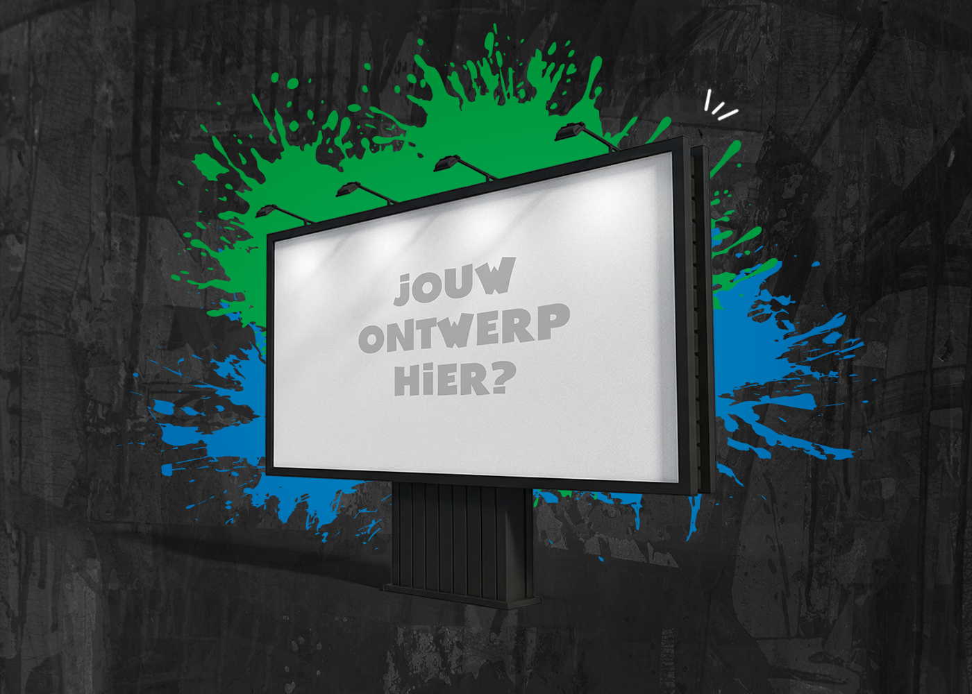 Jouw ontwerp op een billboard