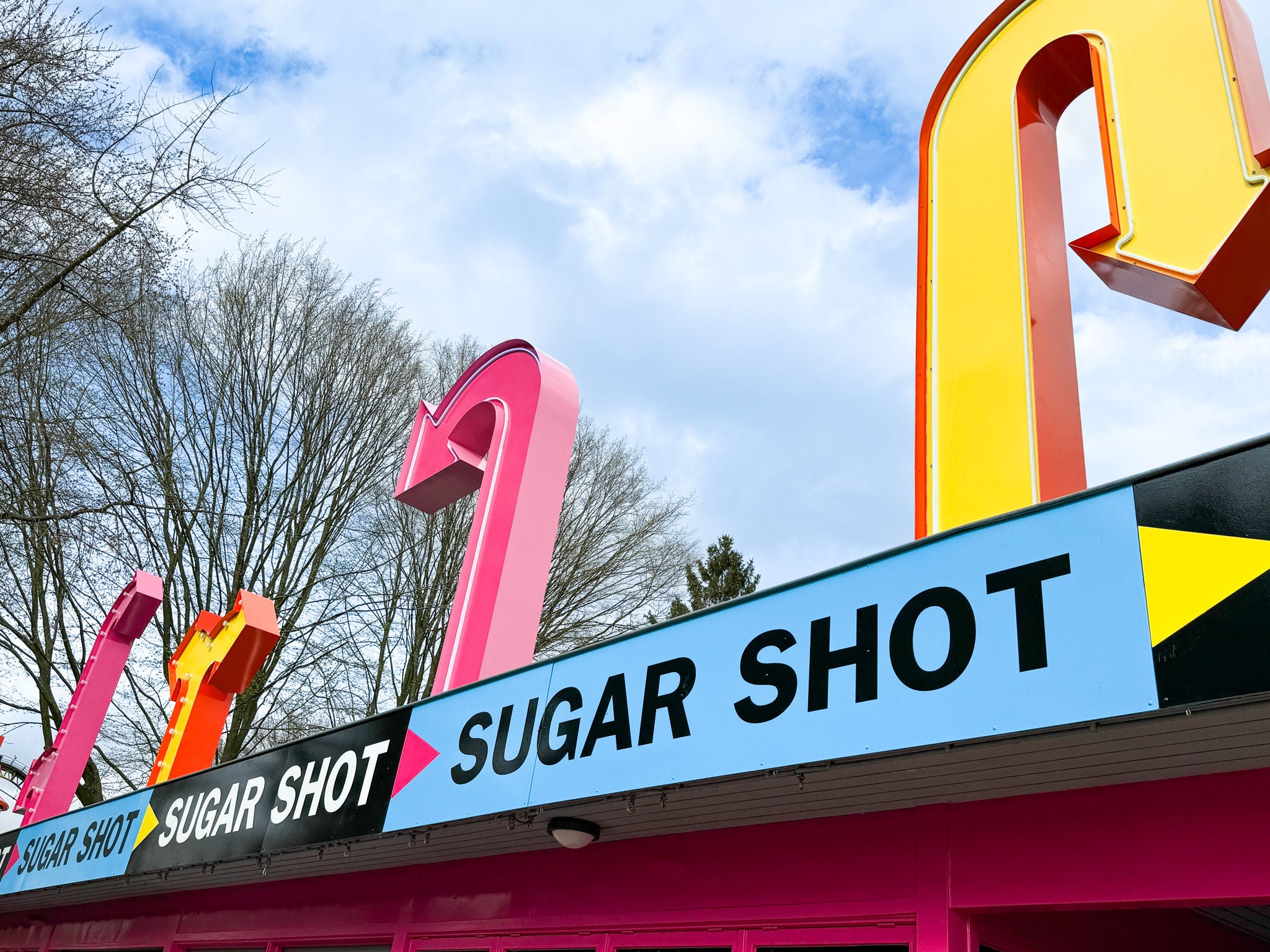 Sugar shot in Walibi Holland met de Speed of Sound op de achtergrond