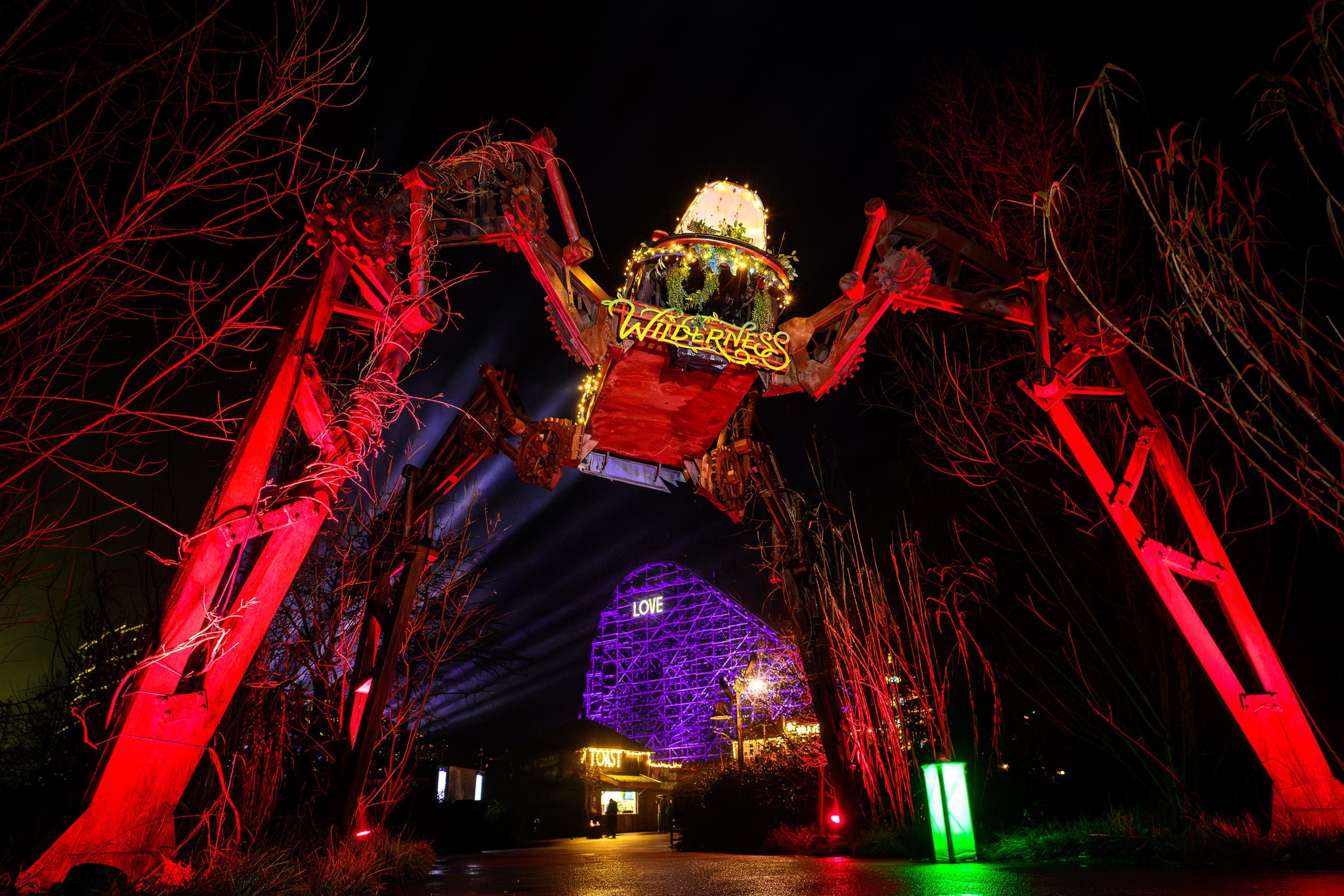 In Wilderness activeer jij interactieve lichteffecten met een druk op de knop.