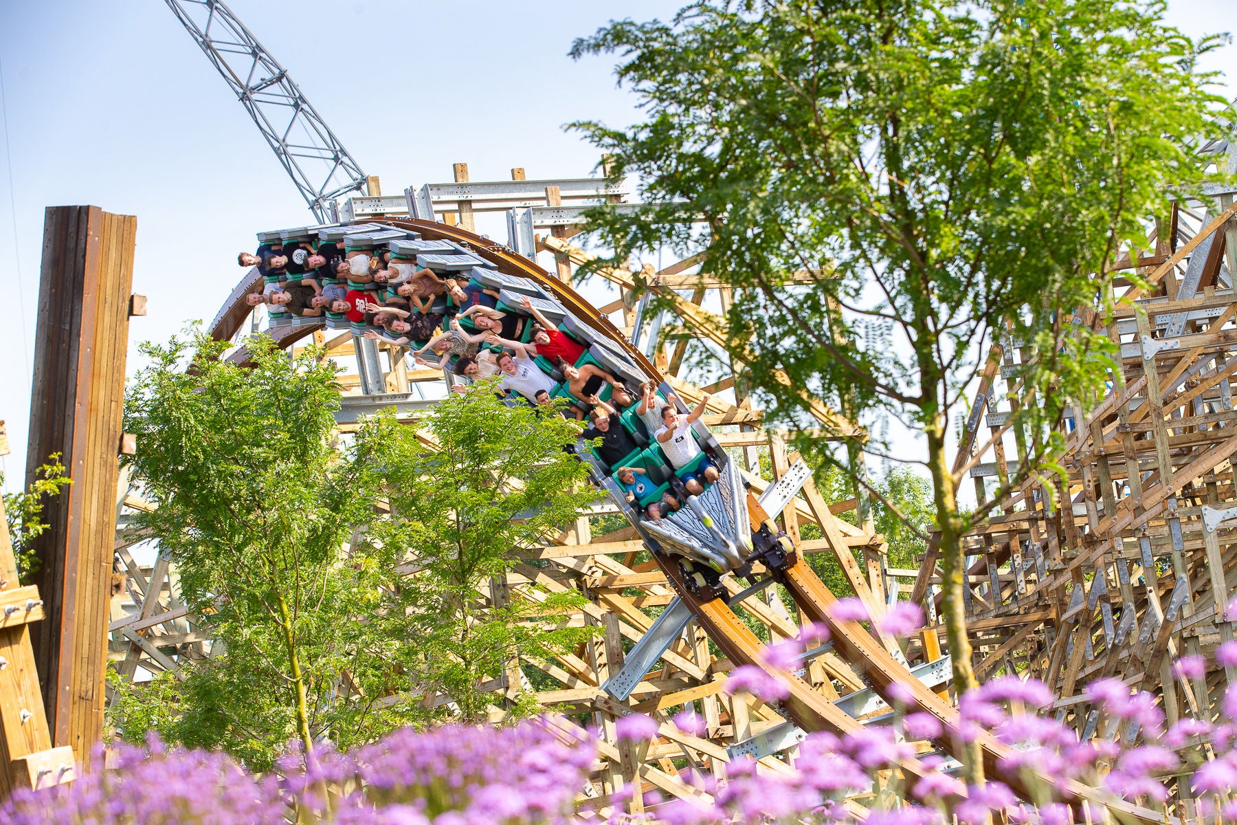 UNTAMED's train races down the track.