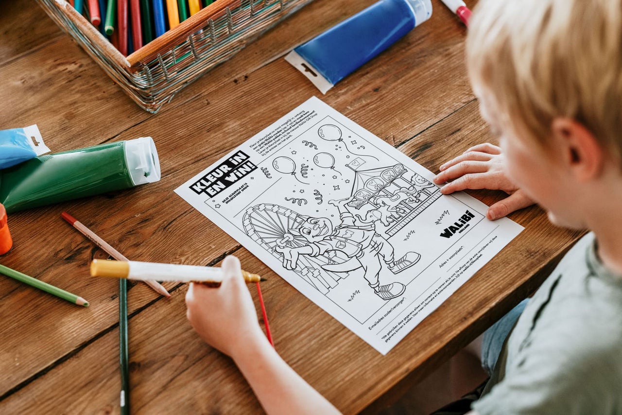 Walibi kleurplaten actie