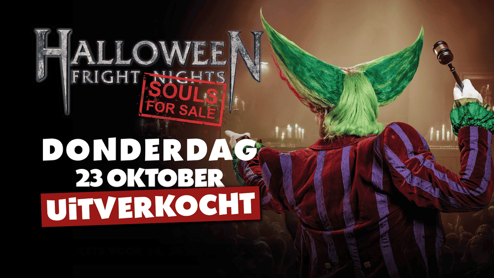 Donderdag 23 oktober uitverkocht