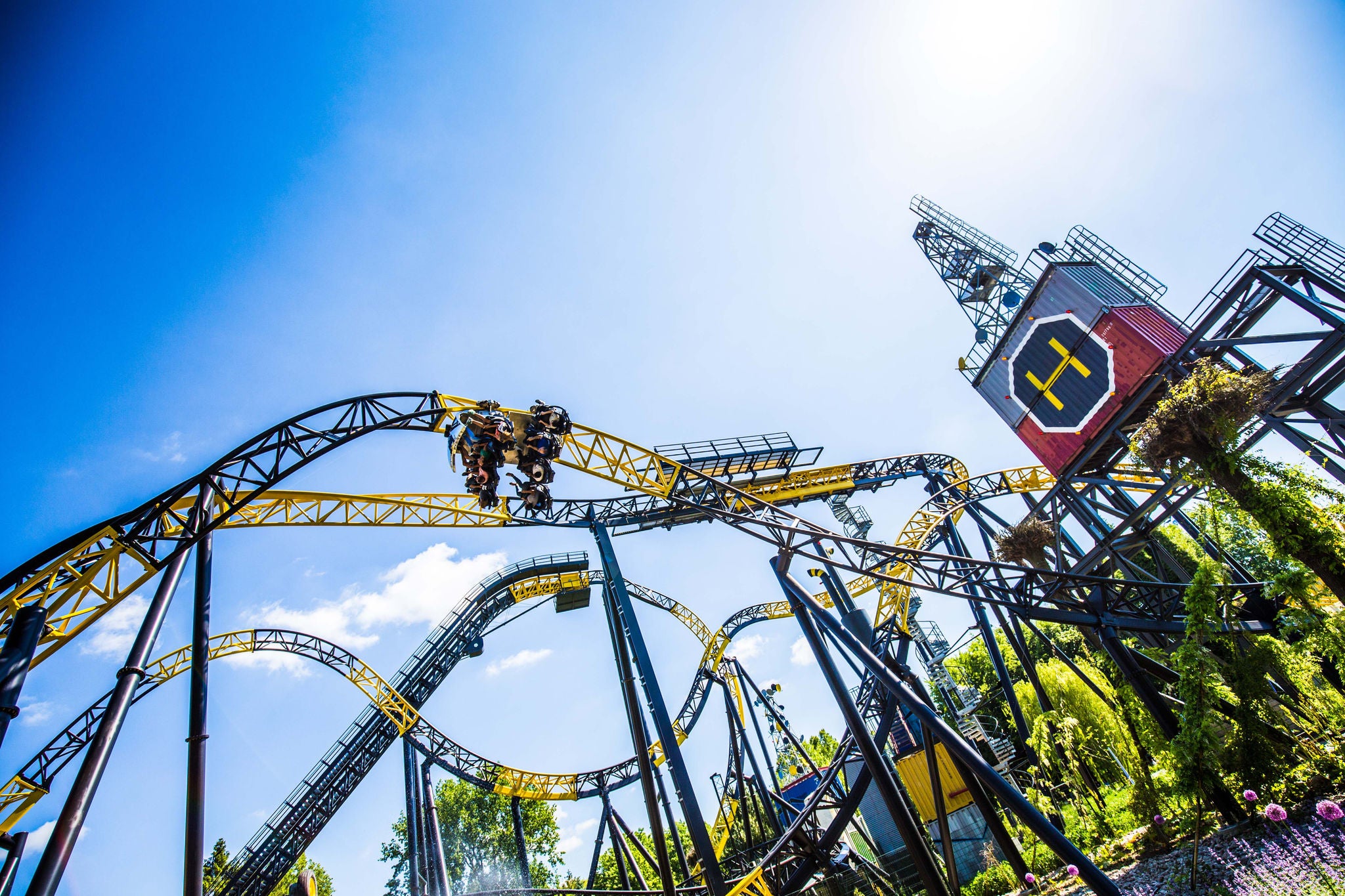 De ingang van het gebied Speed Zone in Walibi Holland.