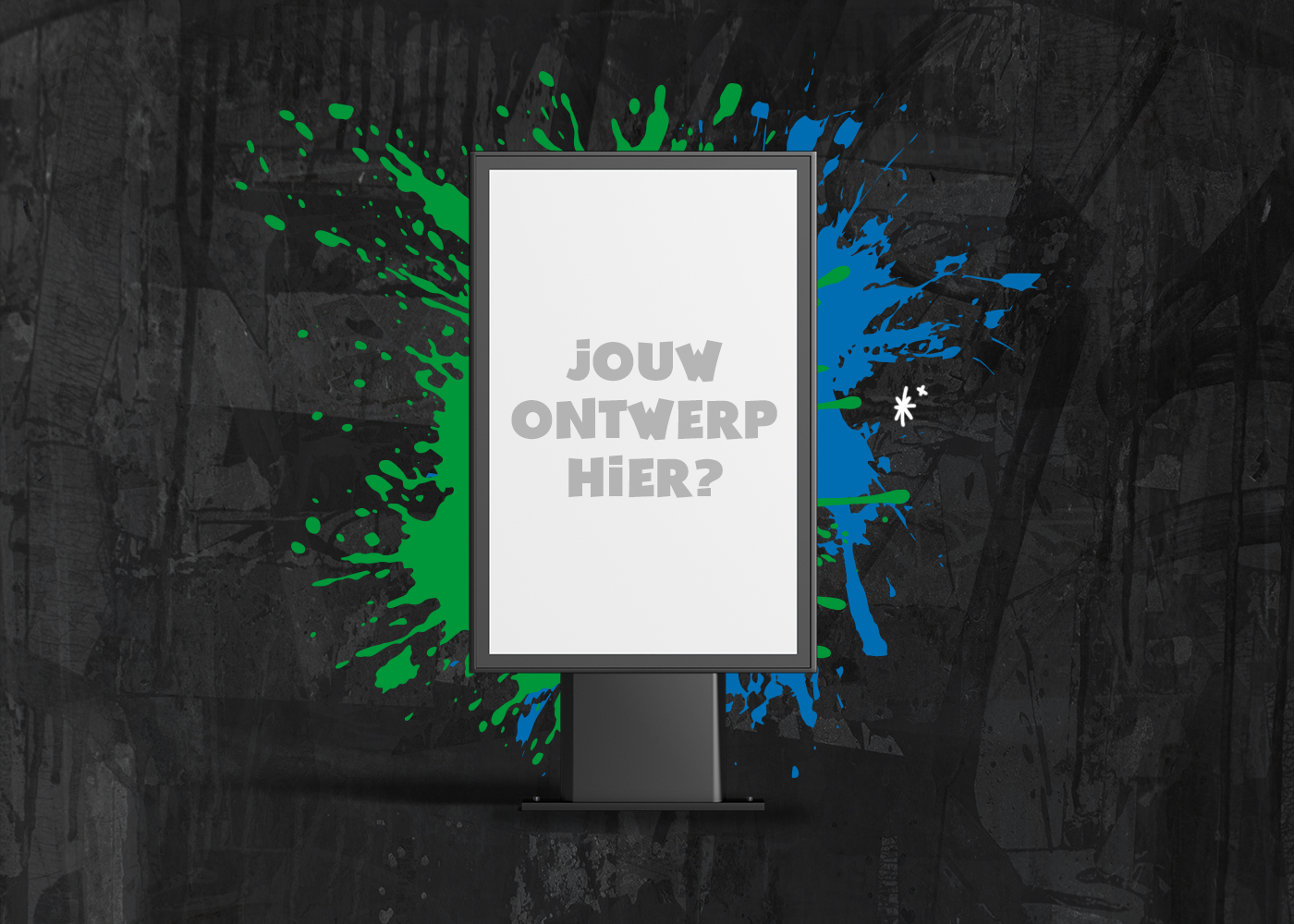 Jouw poster in een bushokje
