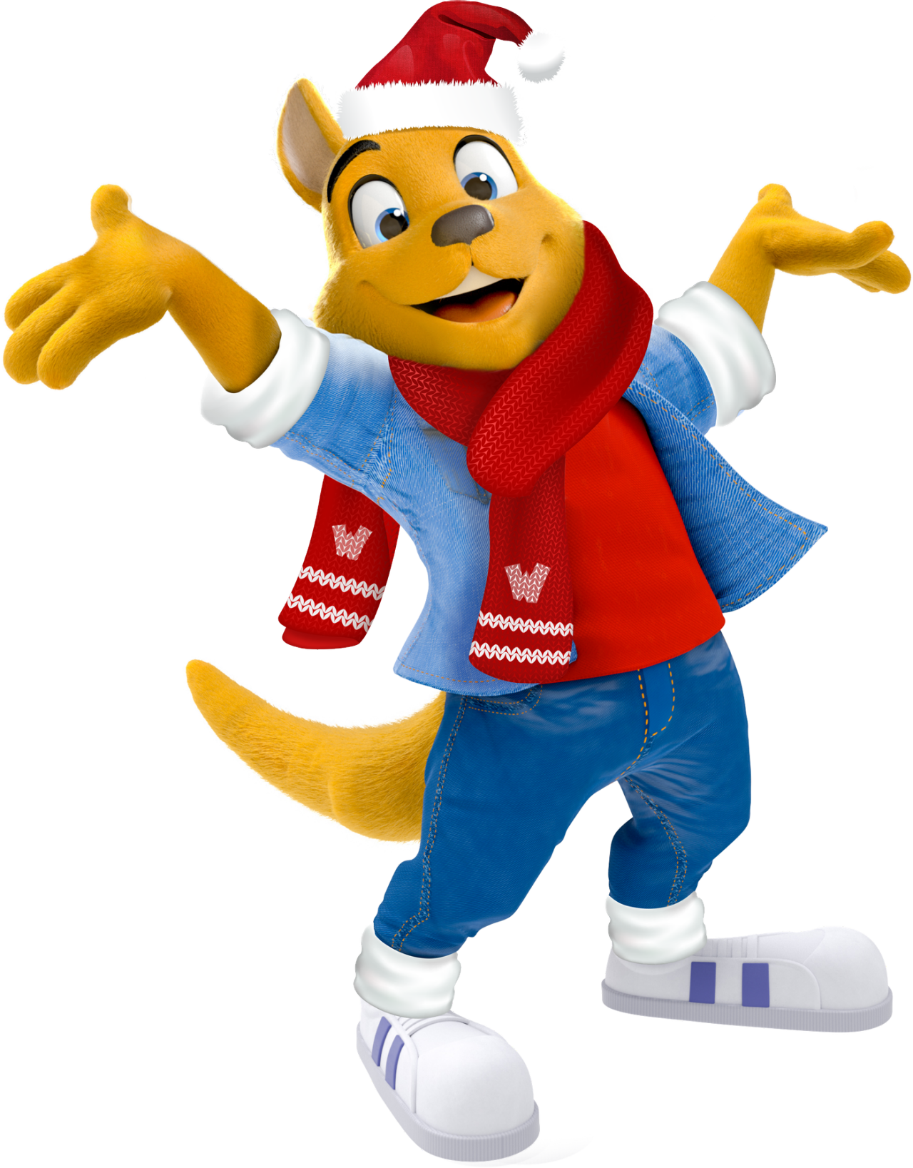 Walibi heef speciaal voor Bright Nights zijn kerstoutfit aangetrokken.