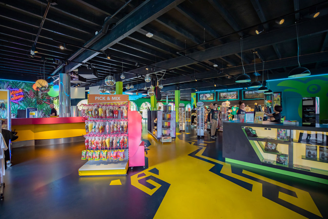 The interior of Haciënda shop a colorful place